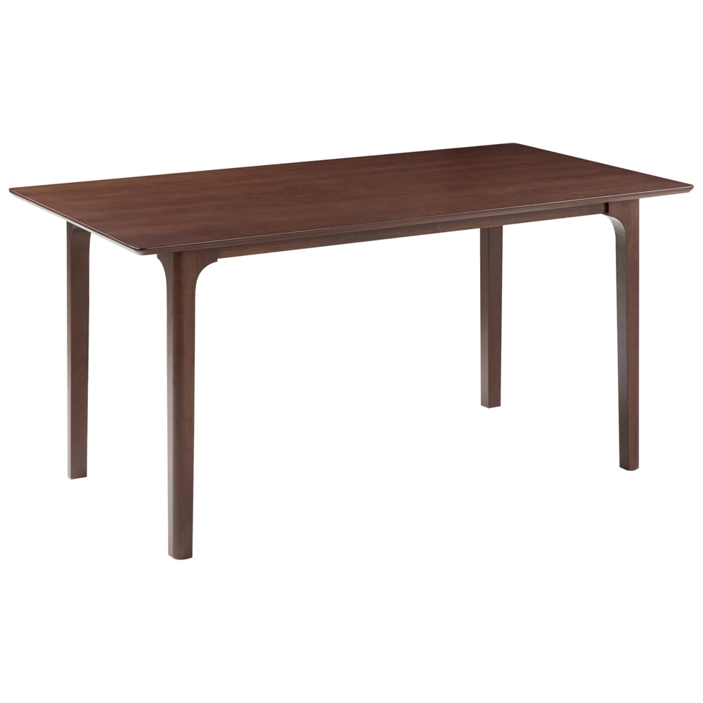 Tavolo da pranzo 160 x 90 cm Piano impiallacciato in frassino scuro Tavolo da cucina di design moderno