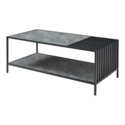 Tavolino da caffè consolle laterale 120 x 60 x 45 cm nero 03_0010834