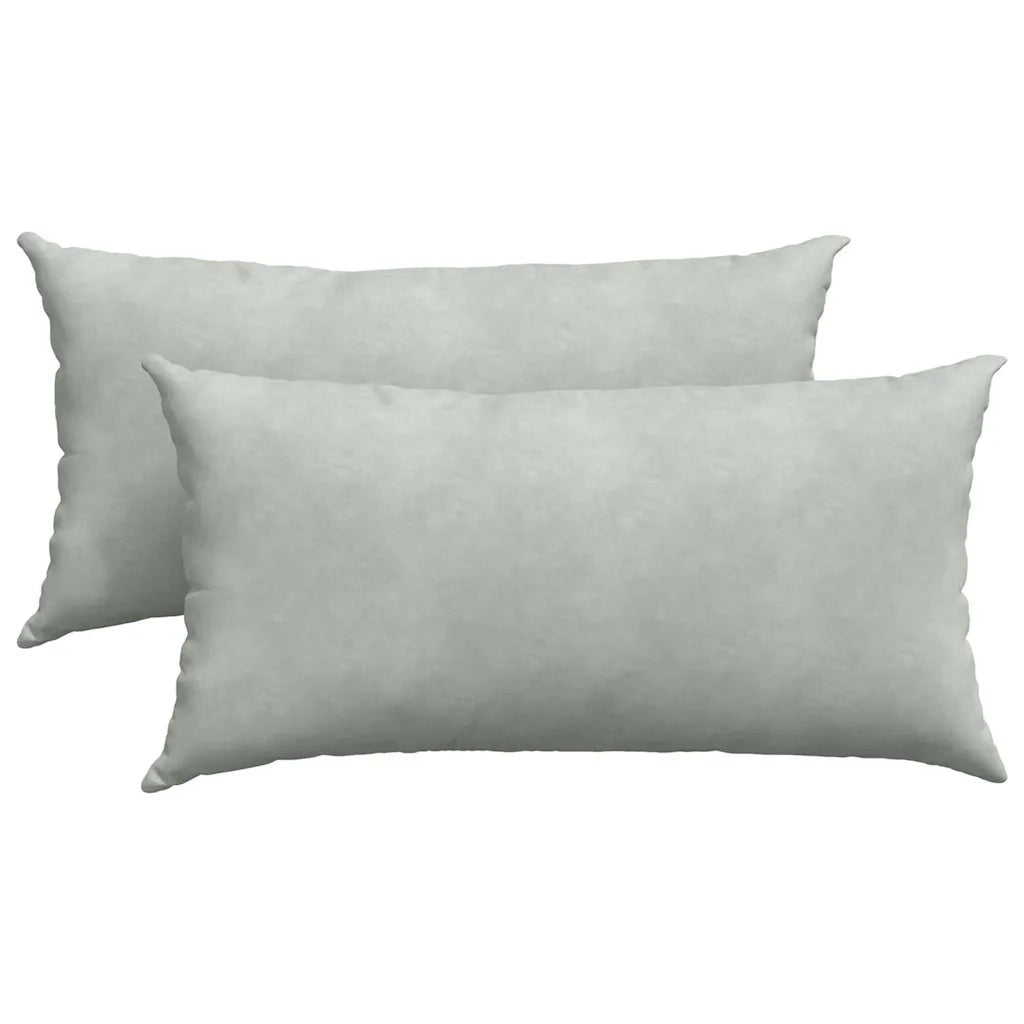 Cuscini da Divano 2 pcs Grigio chiaro 80 x 40 cm