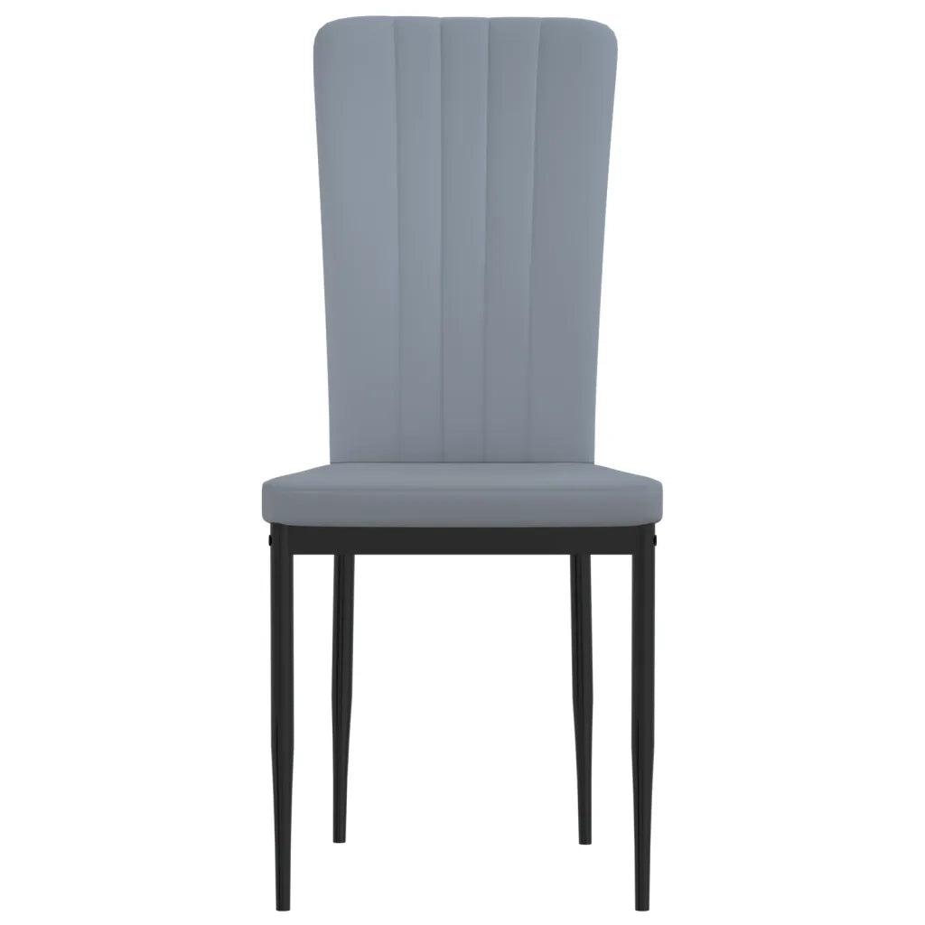 Sedie da Pranzo 2 pz Grigio Chiaro in Velluto 326093