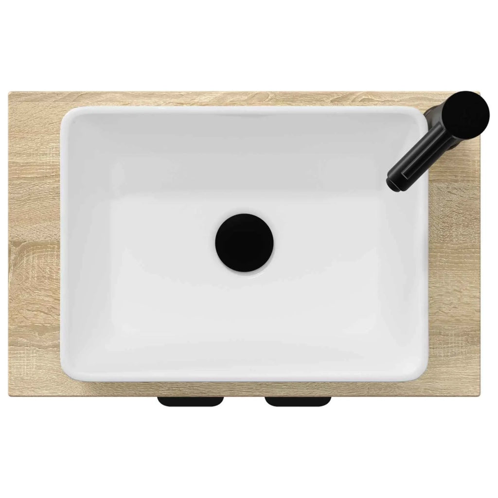 Mobile da bagno con lavabo Rovere Sonoma 54 x 35 x 83 cm