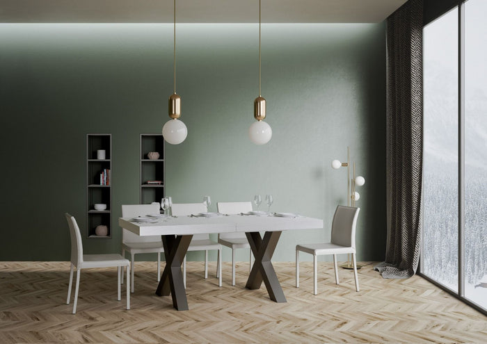 Tavolo Allungabile 180-284x90x77 cm Traffic Bianco Frassino
