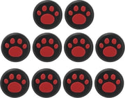 Pompa di Silicone per Capocannoni - Design della Zampa del Gatto - Copertura per Stick Analogo - Capocannoni - 10 pezzi - Switch Lite - Pata Nera su Nero