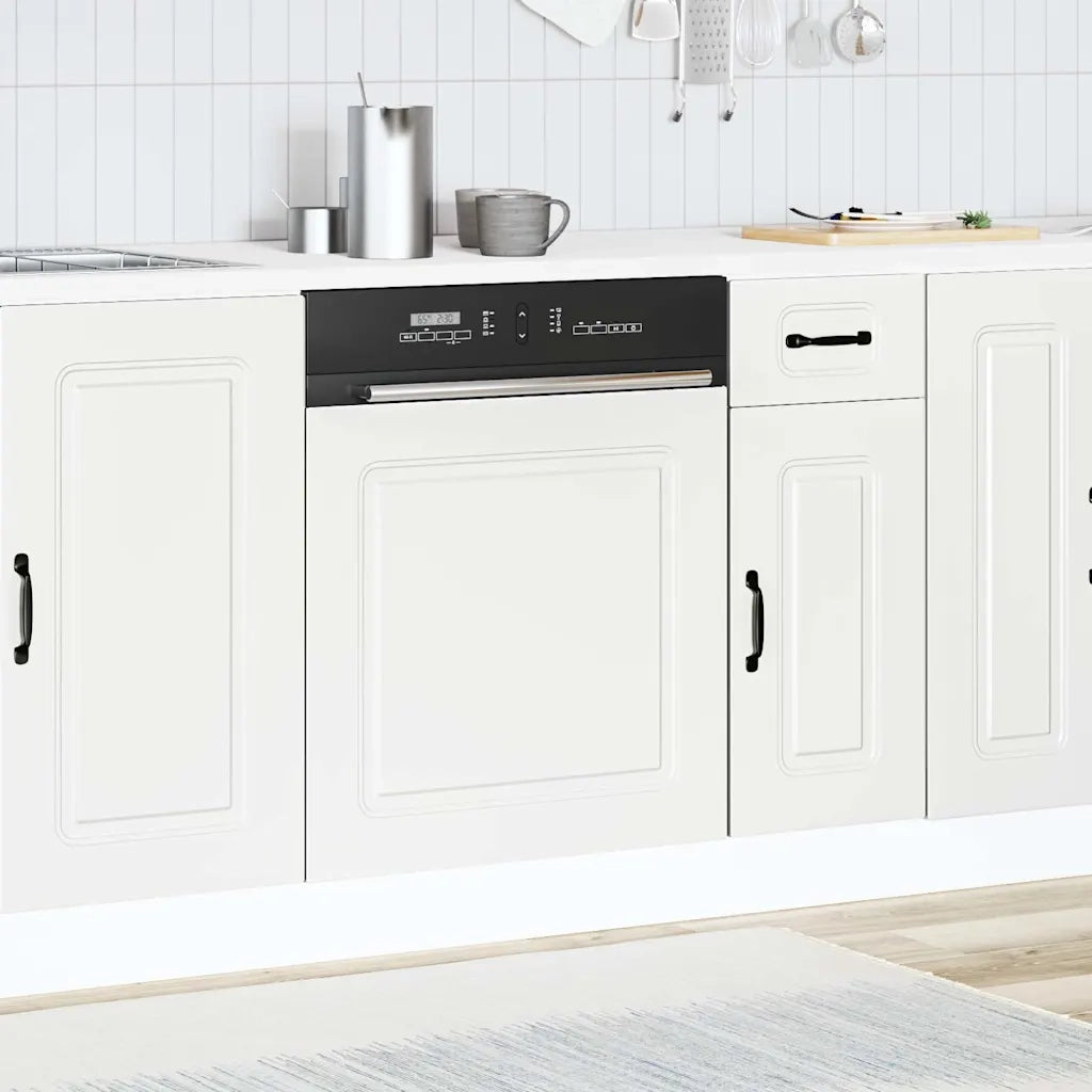 vidaXL Pannello Lavastoviglie Kalmar Bianco 60x1,5x67 cm in Truciolato