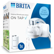 Brita Sistema filtrante per acqua ON TAP V incluso 1x filtro V - per acqua sostenibile dal gusto migliore direttamente dal rubinetto