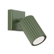 Applique Pure Lume GRAVIO verde oliva orientabile GU10