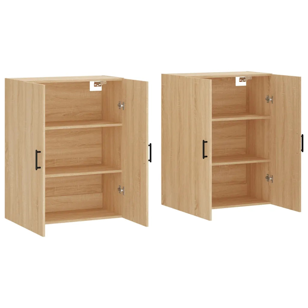 Mobili a Parete 2 pz Rovere Sonoma 69,5x34x90 cm 3195630