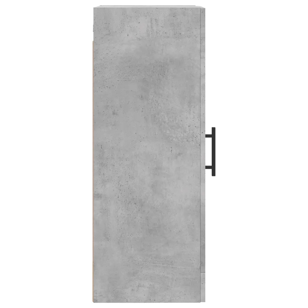 Mobile a Parete Grigio Cemento 34,5x34x90 cm Legno Multistrato 830528