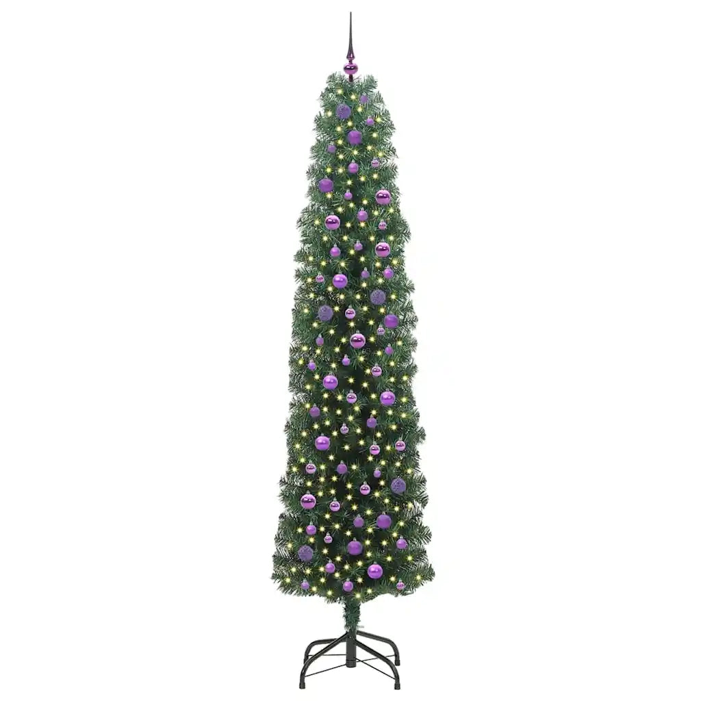 Albero di Natale artificiale con 300 LED Verde 240 cm