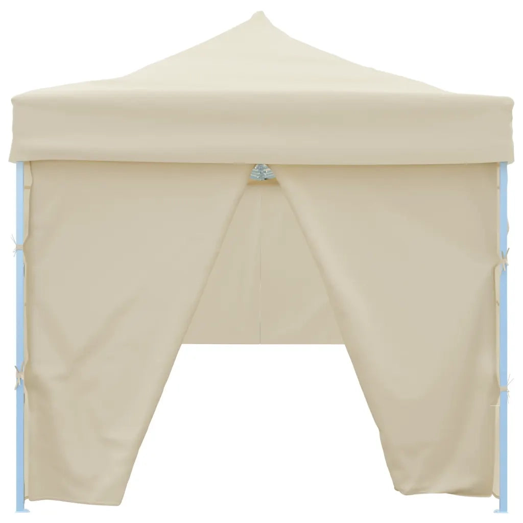 Tenda Pieghevole Pop-Up con 8 Pareti Laterali 870x291x315 cm Crema 44976