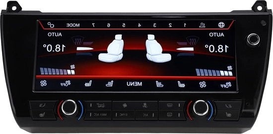 Pannello di climatizzazione 10.25 pollici con display LCD a controllo touch e comando vocale per serie 5 F10 2011-2017.
