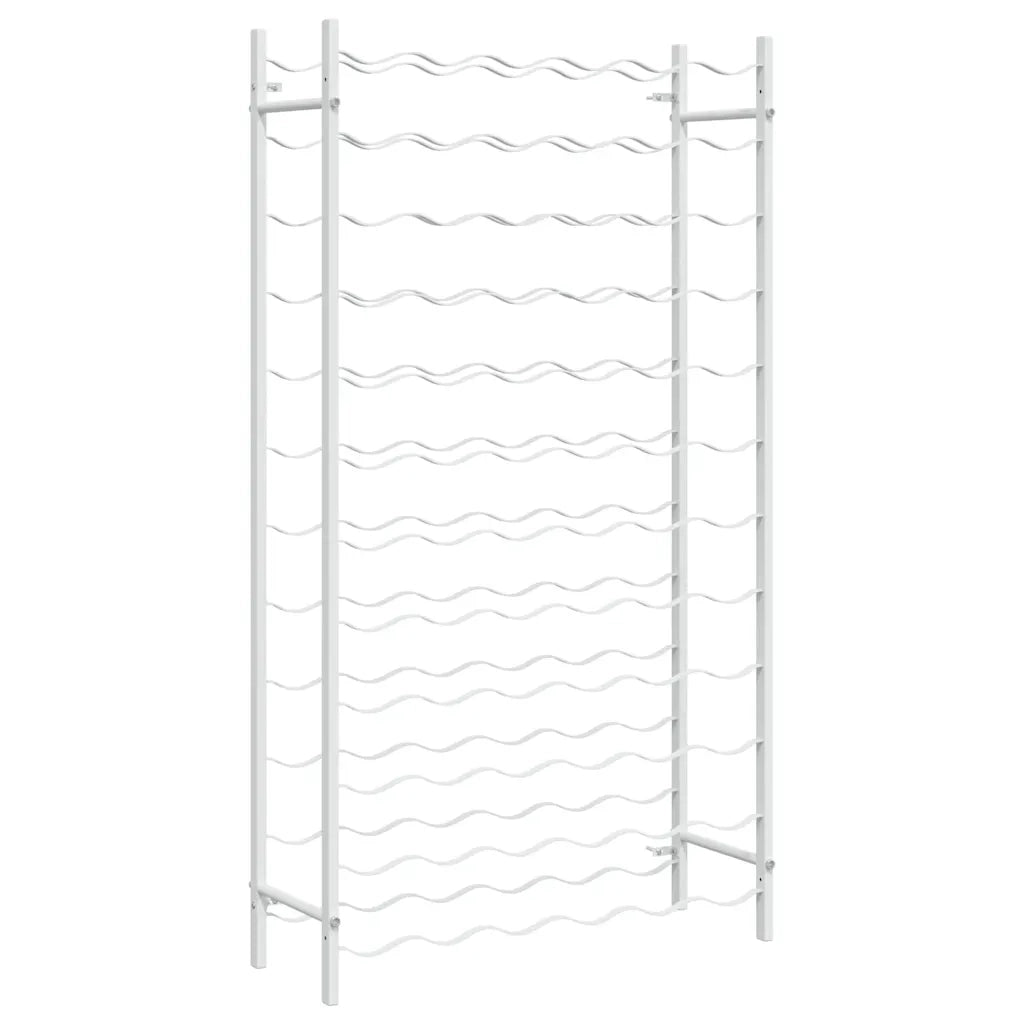 Portabottiglie per 72 Bottiglie Metallo Bianco CFW5640763