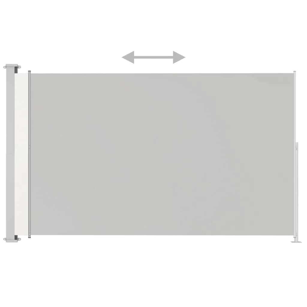 Tenda da sole parasole laterale retrattile per patio giardino terrazza balcone schermo di protezione visiva 220 x 300 cm crema 02_0007370