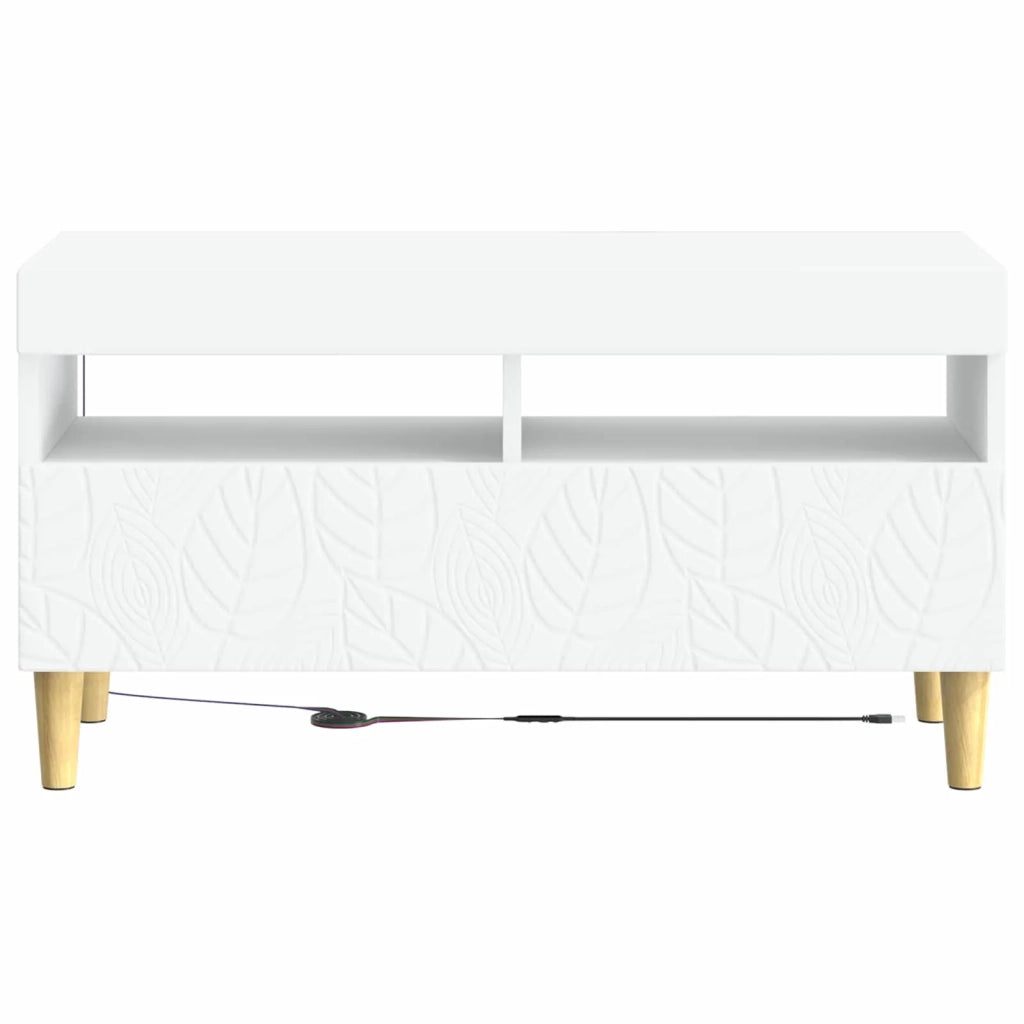 Mobile TV LED Bianco Legno ingegnerizzato 897215