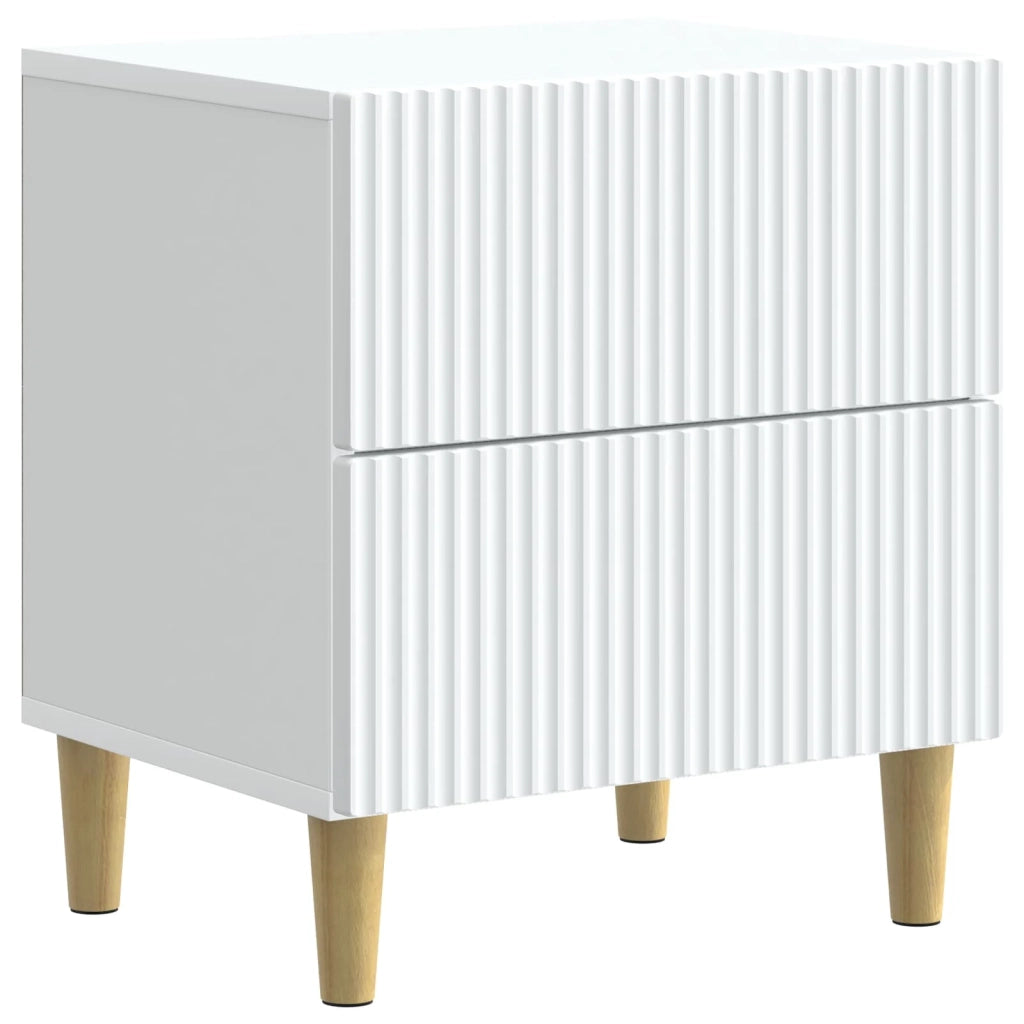 Armadio da Notte con cassetto 2 pcs Bianco 43 x 34,5 x 48 cm 894526