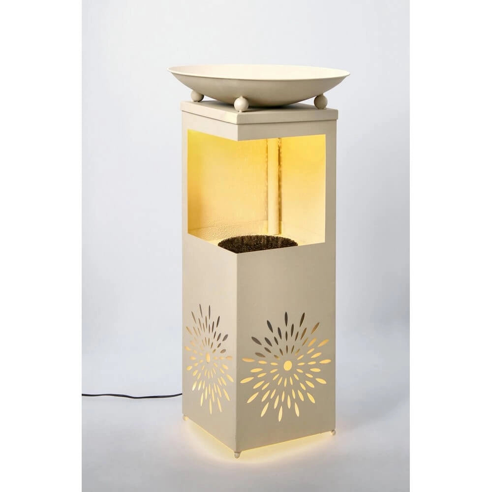 Fontana da Giardino in Metallo con Luce LED Incorporata - SNOWFLAKE