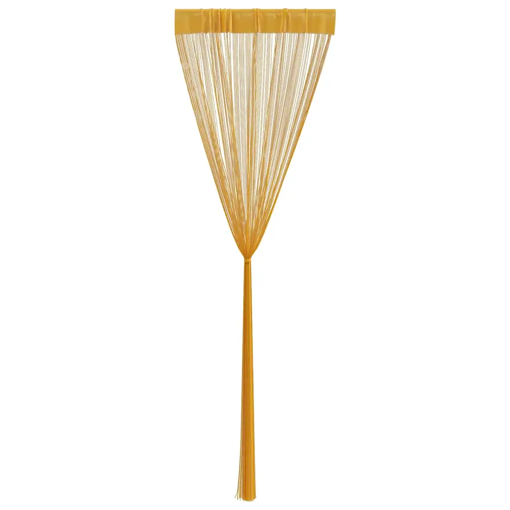 vidaXL Tende a Filo 2 pz Oro 100x250 cm