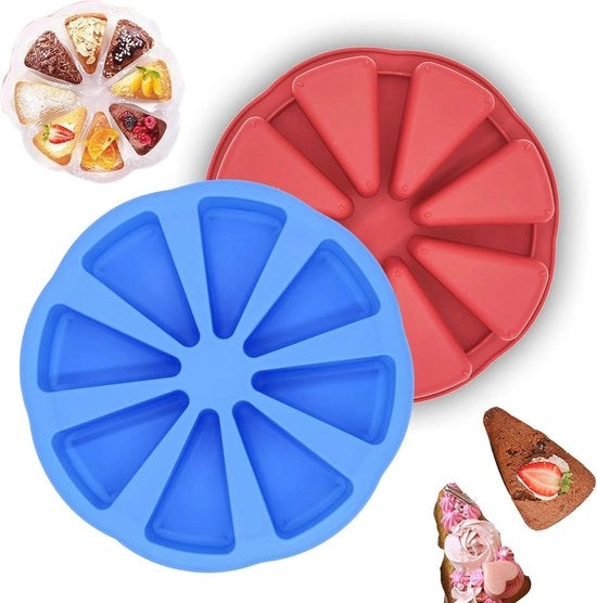 Set di Forme per Torta in Silicone - 2 Pezzi Multifunzionali per Torta, Muffin e Quiche