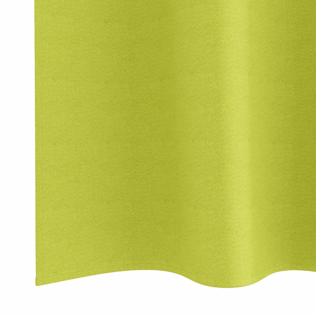 Tende Blackout con Anelli 2 pz Verde 245 x 140 cm Poliestere 4107391