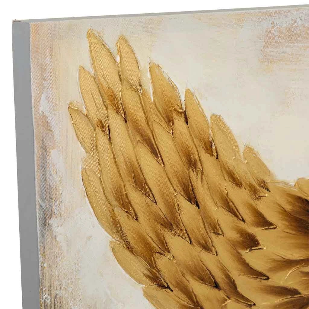 Quadro dipinto a mano con rilievo oro 50x100x3h