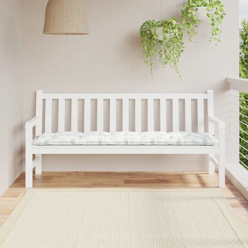 Cuscino per Panca a Foglie 180x50x7 cm in Tessuto Oxfordcod mxl 119592