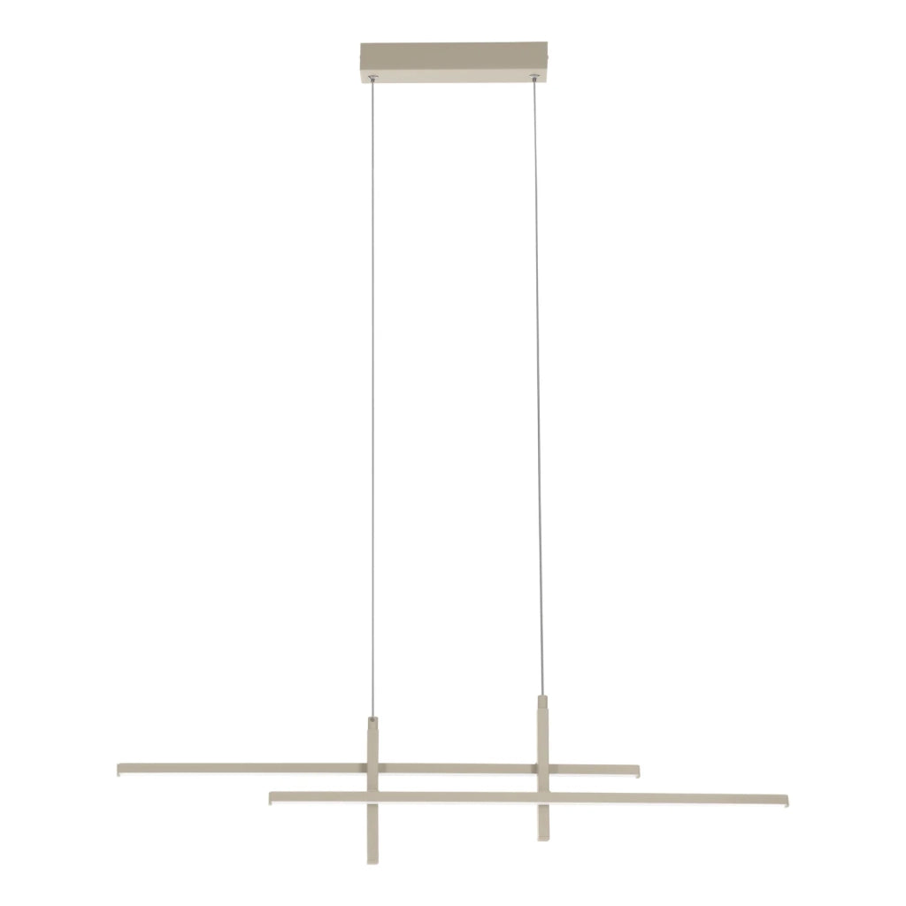 Sospensione Moderna Trepiliano Alluminio Marrone Led 20W 2500Lm Ip20