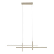 Sospensione Moderna Trepiliano Alluminio Marrone Led 20W 2500Lm Ip20