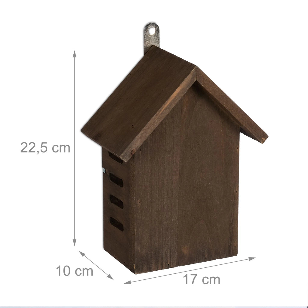 Hotel per insetti rifugio sospeso giardino aperto facile 30 x 20 x 10 cm in legno naturale 13_0015253