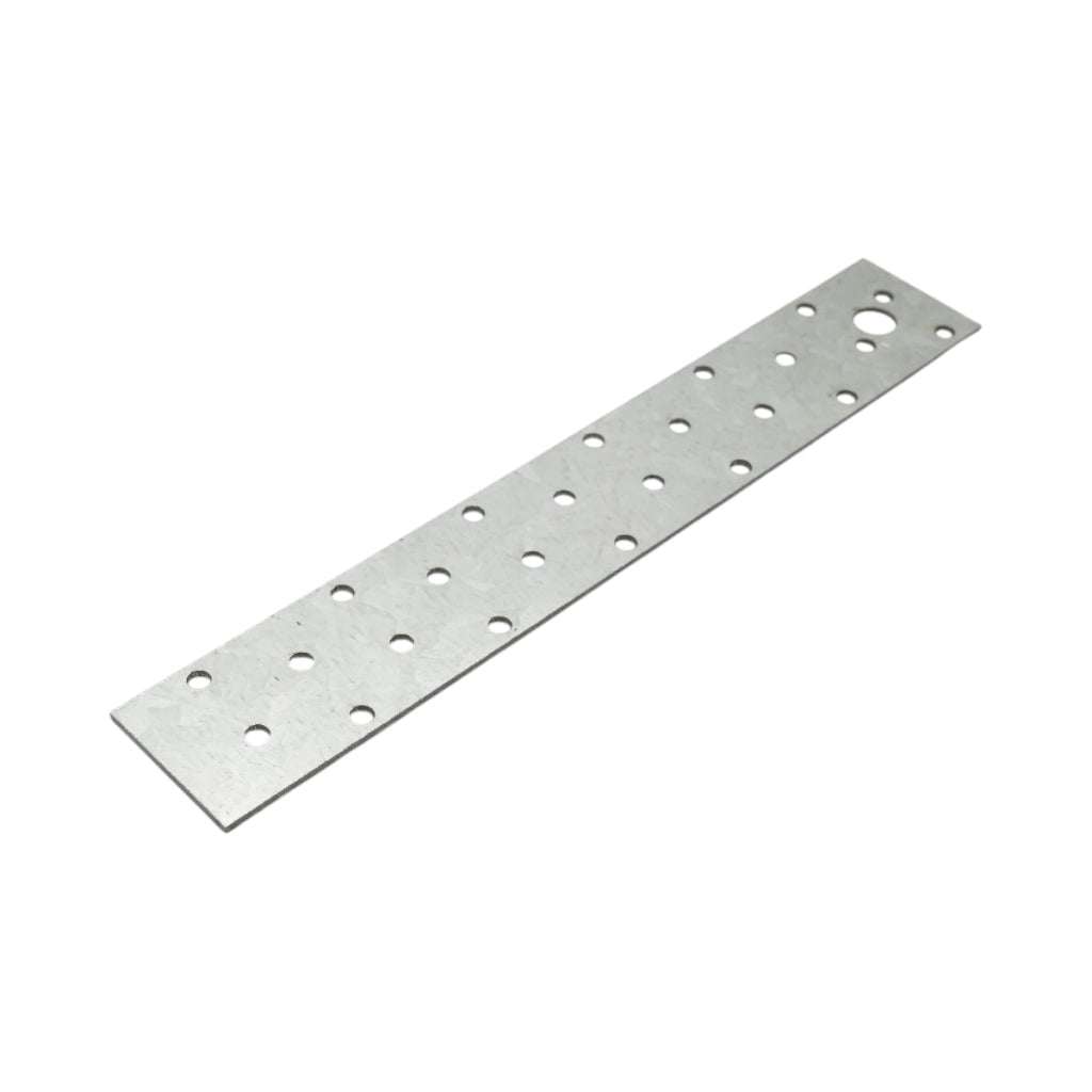 Piastra forata 40x250mm, spessore 2mm, acciaio zincato