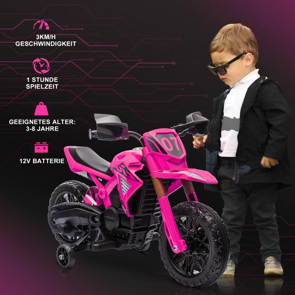 Motocicletta Elettrica per Bambini ¨C zephmum ¨C Rosa