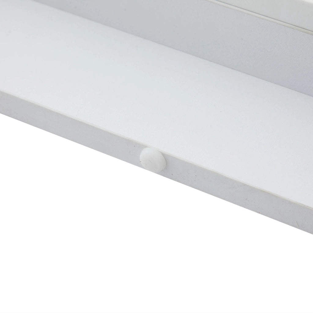 Tavolino da salotto LED bianco con contenitore e cassetti