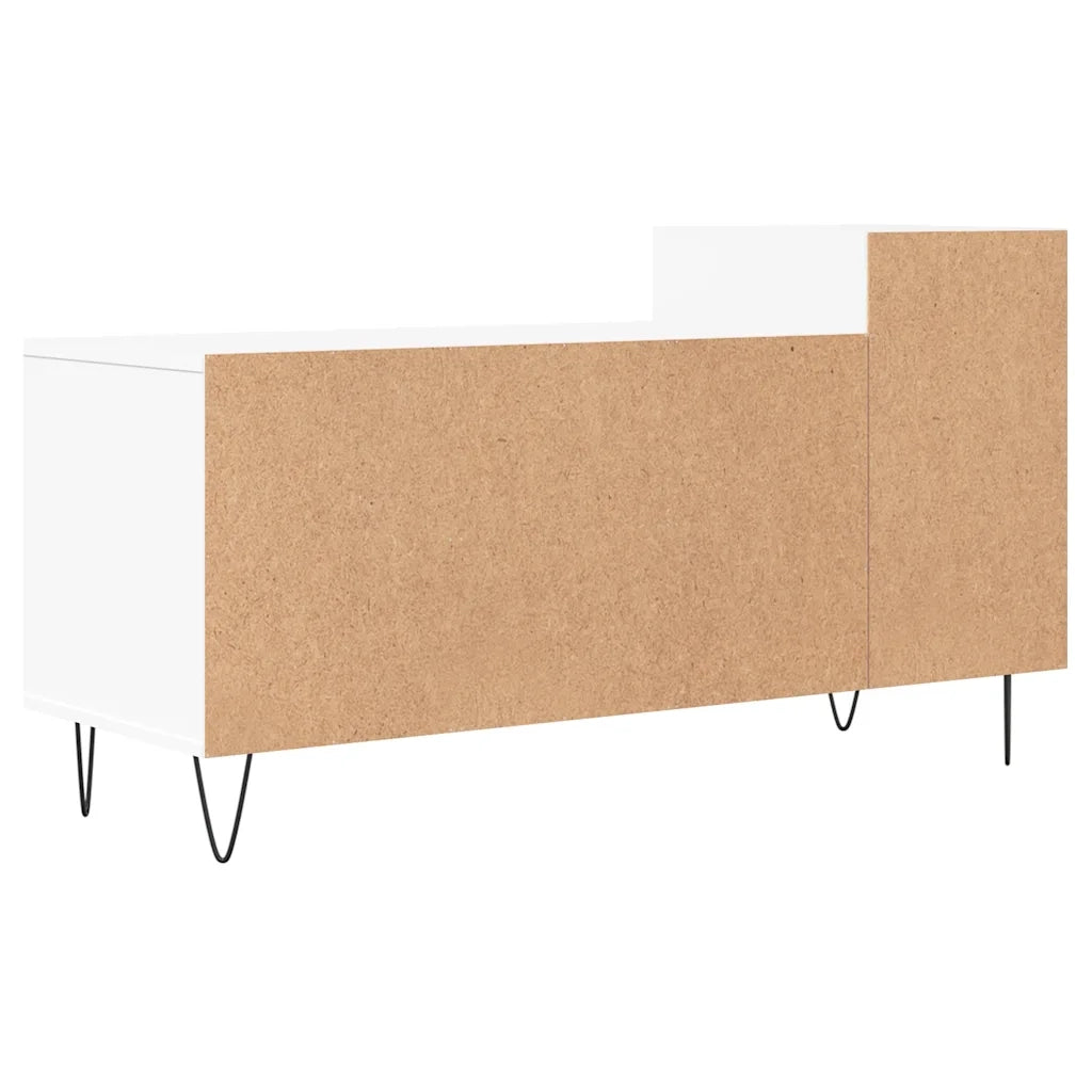 Mobile Porta TV Bianco 100x35x55 cm in Legno Multistrato 831316