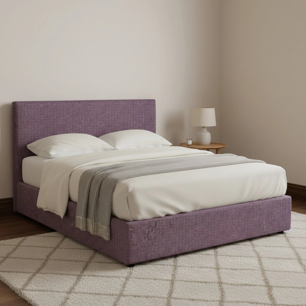 Redditch, Letto Piazza e Mezza Sfoderabile Made in Italy, Viola Lilla