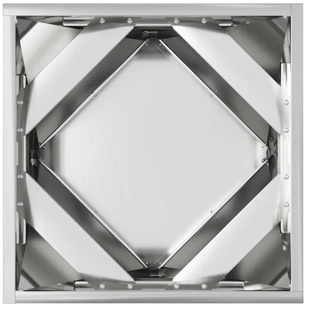 Fioriera 2 pcs Argento 40 x 40 x 40 cm Acciaio zincato