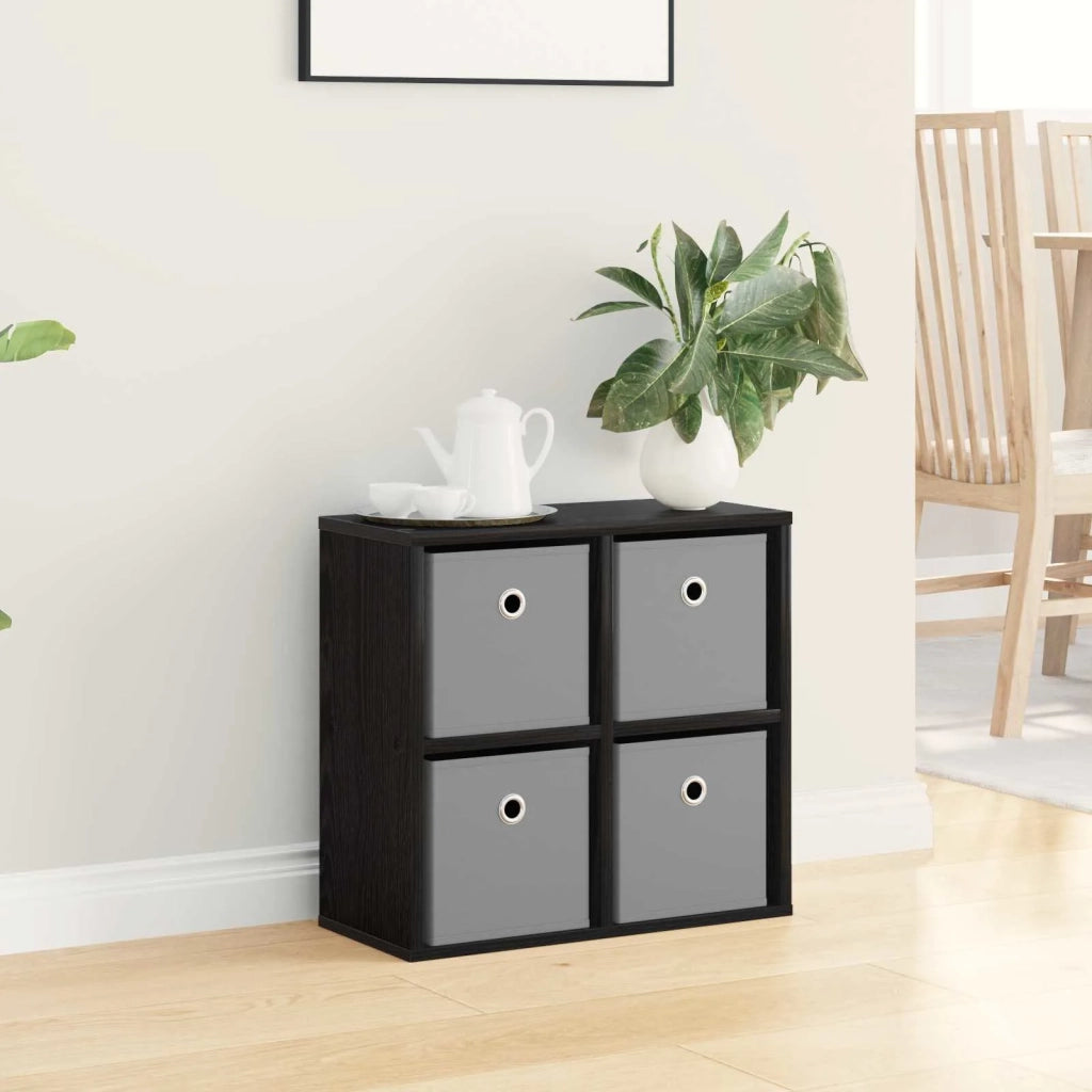 Credenza con cassetto Rovere Nero 49,5 x 22 x 47 cm 8000525