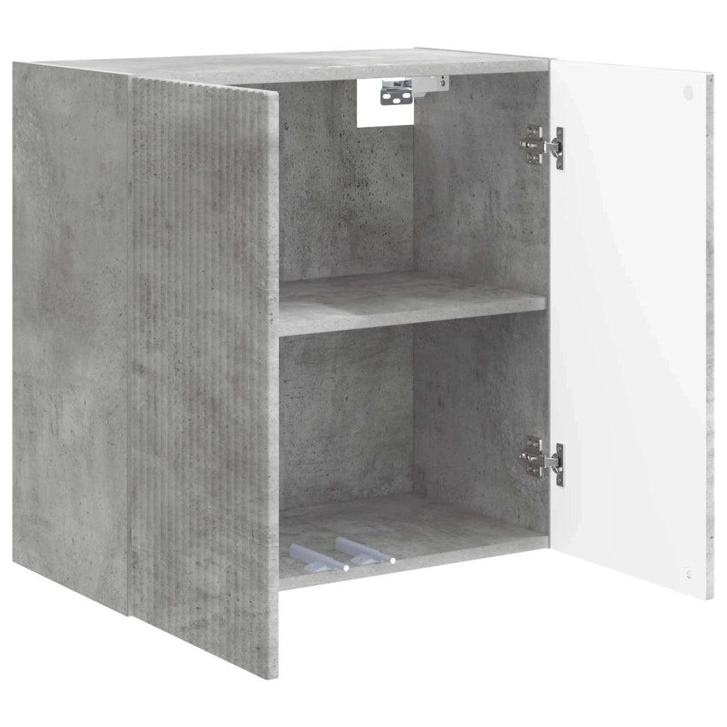 Mobiletto a muro Grigio Cemento 59 x 31 x 60 cm