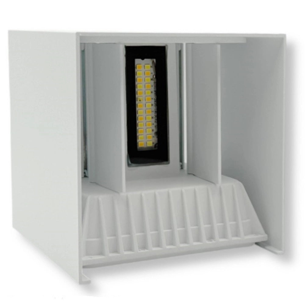 Trade Shop - Lampada Applique Led Muro 22w Doppia Emissione Cct 3in1 Luce Selezionabile Esterno Es66-3c -