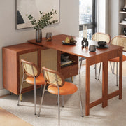 TAVOLO ALTO 107 x 40 x 71,4 cm allungabile e girevole Marrone MDF