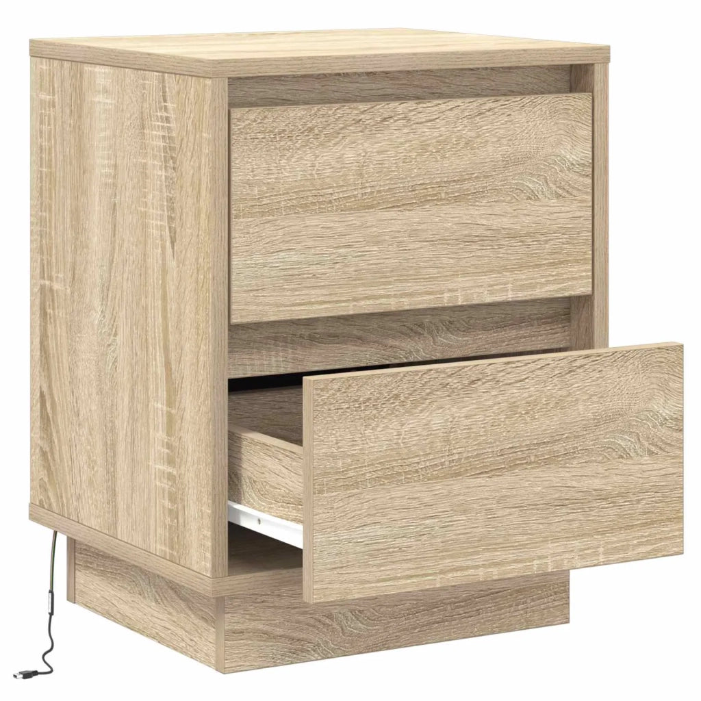 Armadio da Notte con cassetto Rovere Sonoma 39 x 34,5 x 50 cm 869614