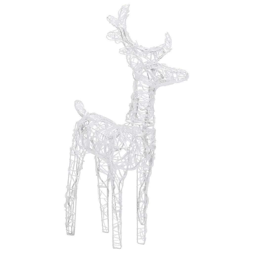 Decorazione Natalizia Renne e Slitta 280x28x55 cm in Acrilico 328524