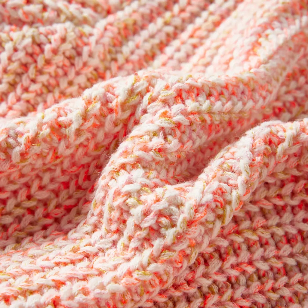 Cardigan da Bambina Lavorato a Maglia Rosa Misto 116 14567