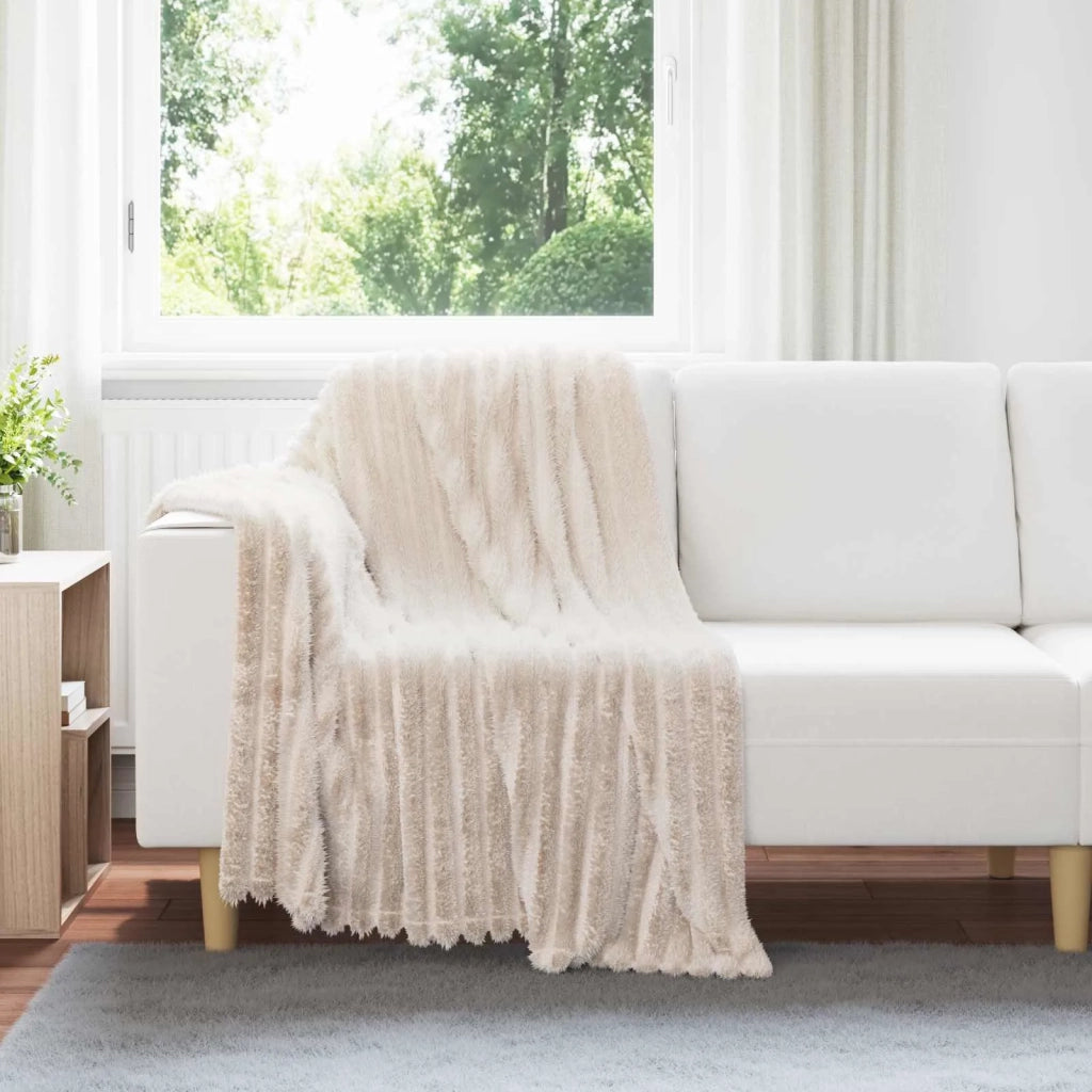 Coperta Beige 150 x 130 cm Panno