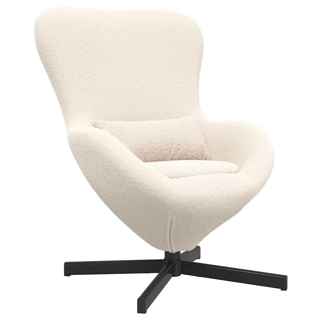 Divano Sedia-Poltrona uovo Crema 63 x 73 x 90 cm Tessuto 784614