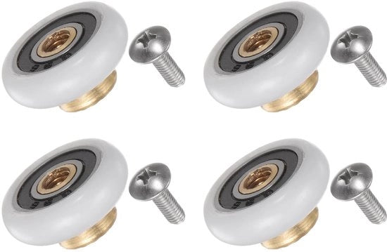 Kit di accessori per doccia a ruote in acciaio inossidabile - 4 pezzi - 20mm - Installazione facile - Silenzioso - Duraturo 

Oggetto: 4 Ruote per doccia in acciaio inossidabile 20mm