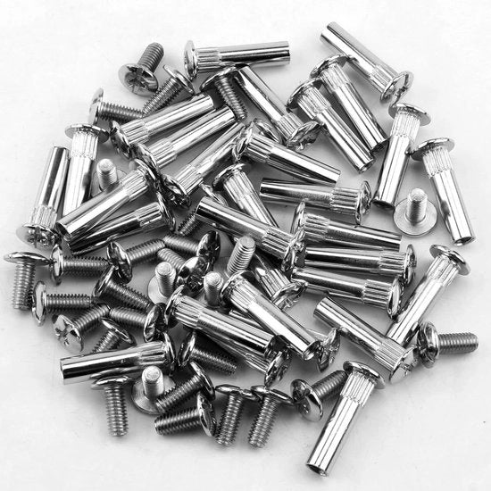 Set di viti per assemblaggio di mobili da 30 pezzi - lunghezza 32-42 mm - accessori per mobili per armadi - inclusi materiali di fissaggio