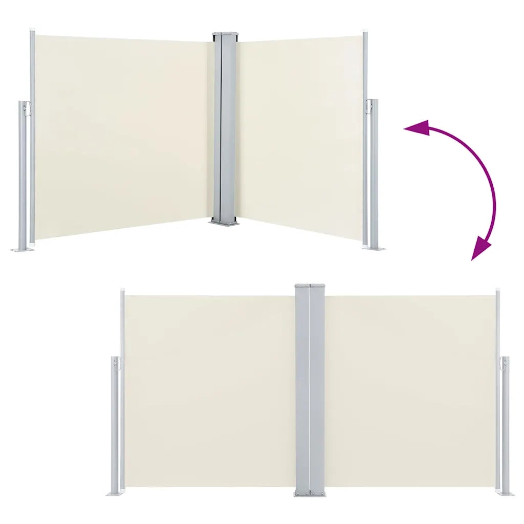 Tenda da Sole Laterale Retrattile Crema 120x600 cm 48449