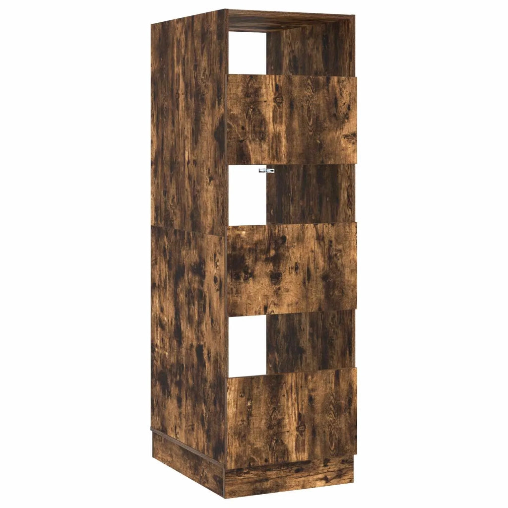 Mobile da lavanderia con porta Rovere fumé 50 x 68 x 162 cm 3422796