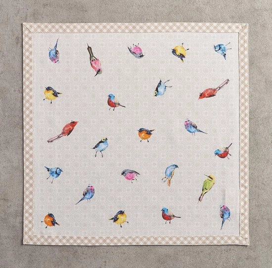 Serviette in cotone 100%, stoffa morbida, set da 4 per regali di mamma, matrimonio, ristorante, buffet, (45cm x 45cm)