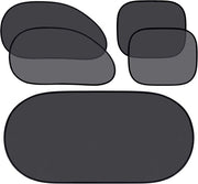 Set di ombrelli per auto 5 pezzi comprensivo di 4 ombrelli laterali e 1 ombrello posteriore con blocco raggi UV, protezione per parasole con viti per auto.