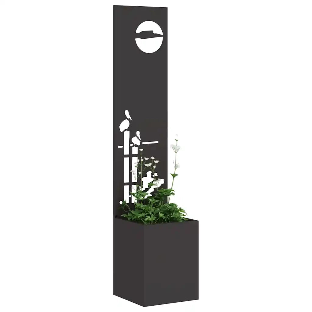 Schermo per privacy in giardino Traforo Nero 32 x 150 cm 876399